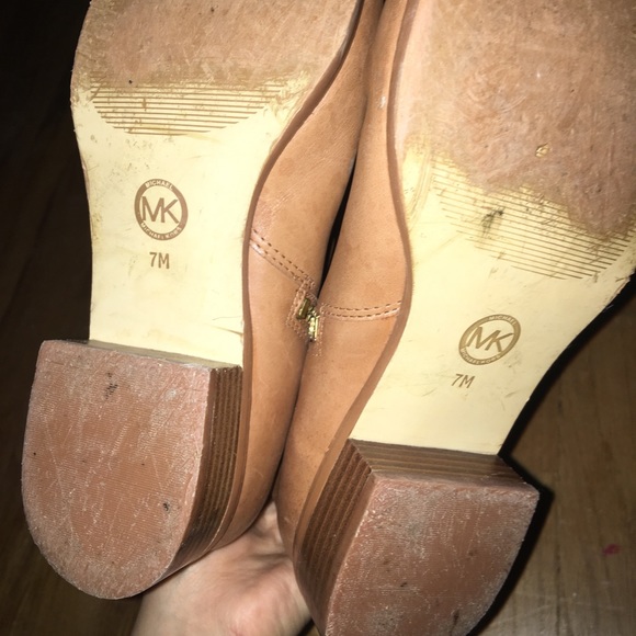 Michael Kors Tan Leather Boots - Picture 4 of 5
